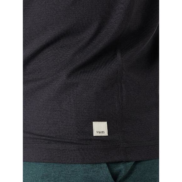 NWE! Vuori Men's Tradewind Performance Tee BLACK HEATHER LARGE - Picture 4 of 10